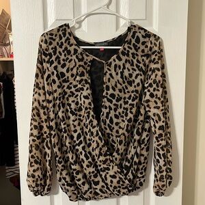 Leopard Wrap Blouse🐆